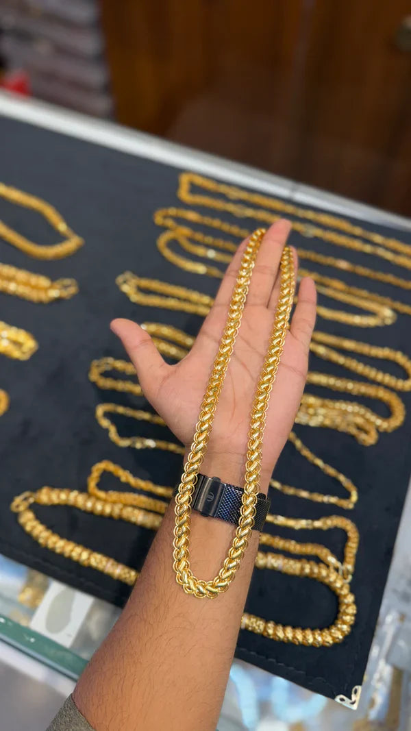 Mini lotus chain | 1 Gm Gold Plated | 🔥Bold, Refined, and Meaningful🔥